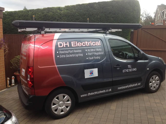 photograph of DH Electrical mobile electrician van